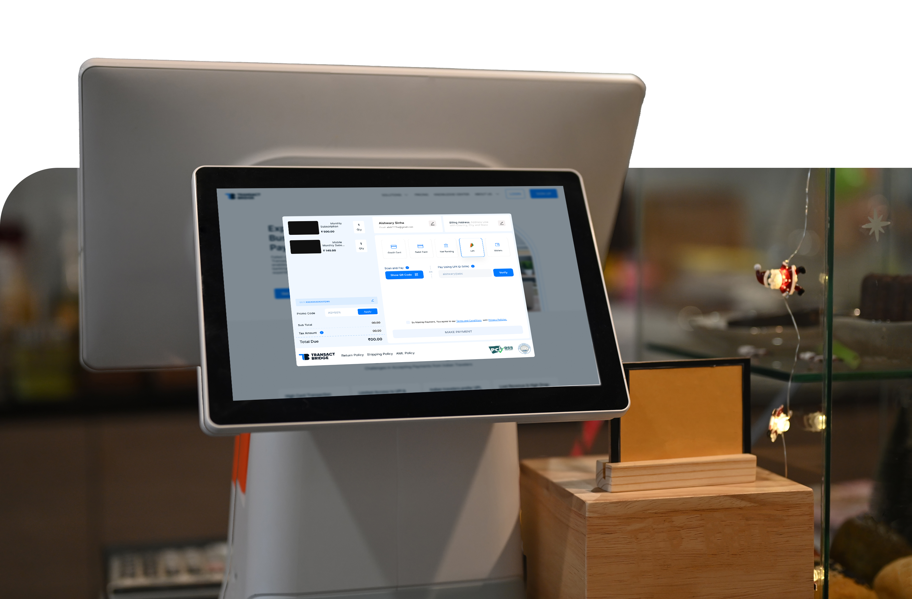 Transact Bridge Dashboard for Merchants
